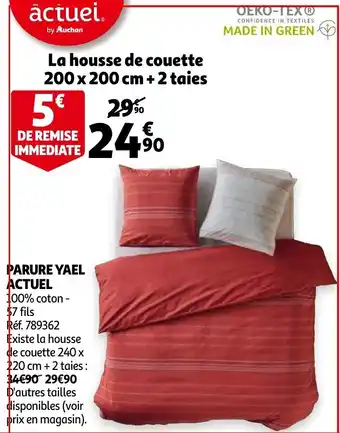 Auchan Parure yael actuel offre