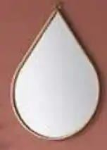 Auchan Miroir métal goutte offre