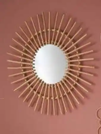 Miroir rotin soleil