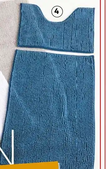 Auchan Lot Tapis contour WC offre