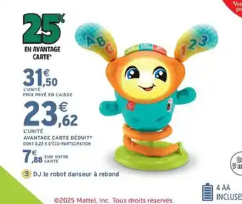 Intermarché Express DJ le robot danseur à rebond offre