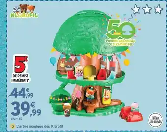 Intermarché Express KLOROFIL L'arbre magique des Klorofil offre