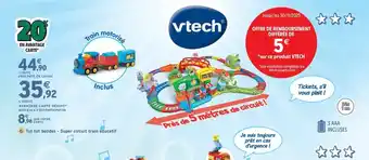 Intermarché Express VTECH Tut tut bolides - Super circuit train éducatif offre
