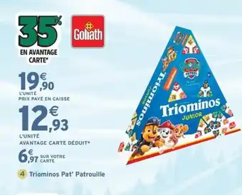 Intermarché Express GOLIATH Triominos Pat'Patrouille offre