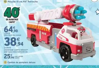Intermarché Express Camion de pompiers deluxe offre
