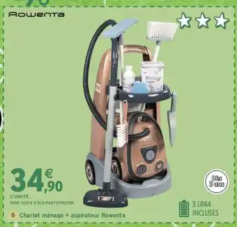 Intermarché Express ROWENTA Chariot ménage + aspirateur offre