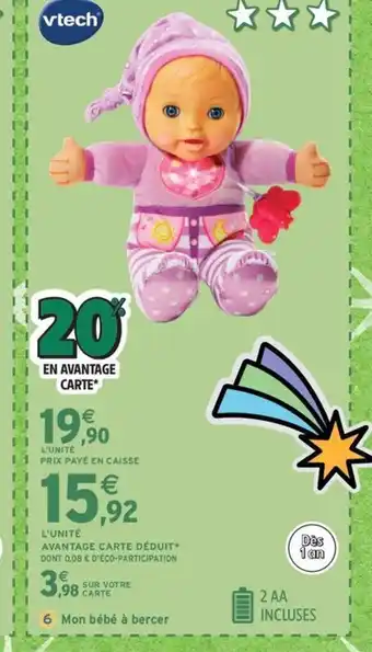 Intermarché Express VTECH Mon bébé à bercer offre