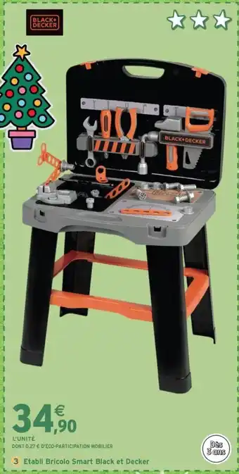 Intermarché Express BLACK+ DECKER Etabli Bricolo Smart Black et Decker offre