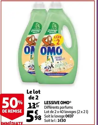 Auchan Lessive Omo offre