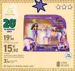 Intermarché Express L'ECOLE DES LICORNES Sophia et Wildstar Magic Light offre