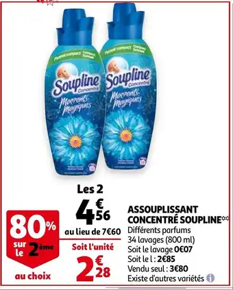 Auchan Assouplissant concentré Soupline offre