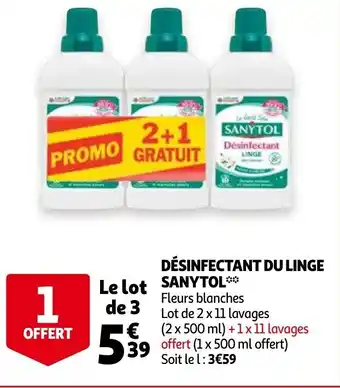 Auchan Désinfectant du Linge Sanytol offre