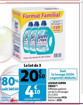Auchan Lessive Super Croix offre