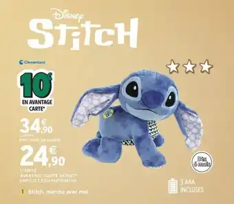 Intermarché Express DISNEY STITCH marche avec moi offre