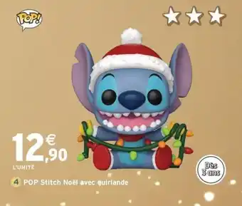 Intermarché Express POP Stitch Noël avec guirlande offre
