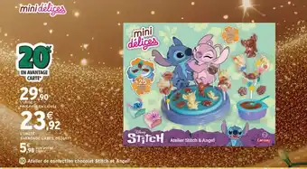 Intermarché Express MINI DÉLICES Atelier de confection chocolat Stitch et Angel offre