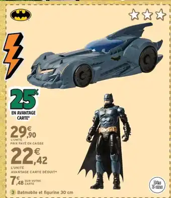 Intermarché Express Batmobile et figurine offre
