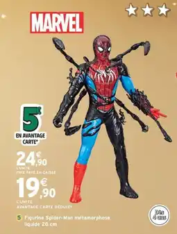 Intermarché Express MARVEL 5 Figurine Spider-Man métamorphose offre