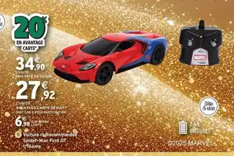 Intermarché Express Voiture radiocommandée Spider-Man Ford GT. 1/16ème offre