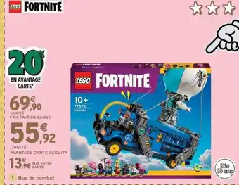 Intermarché Express LEGO FORTNITE Bus de combat offre