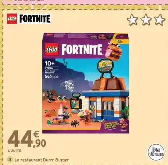 Intermarché Express LEGO FORTNITE Le restaurant Durrr Burger offre