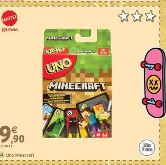 Intermarché Express UNO Minecraft offre