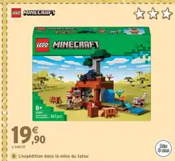 Intermarché Express LEGO MINECRAFT L'expédition dans la mine du tatou offre