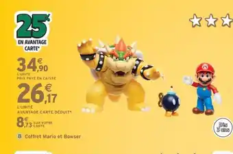 Intermarché Express Coffret Mario et Bowser offre