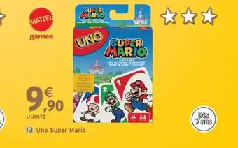 Intermarché Express UNO Super Mario offre
