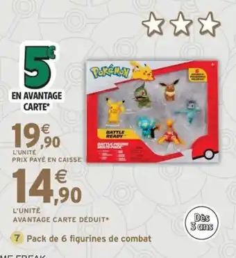 Intermarché Express Pack de 6 figurines de combat offre