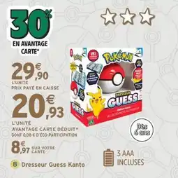 Intermarché Express Dresseur Guess Kanto offre