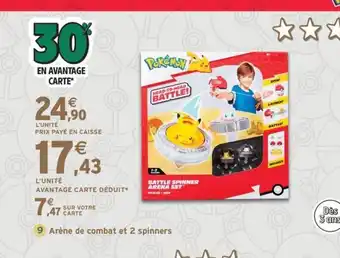 Intermarché Express Arène de combat et 2 spinners offre