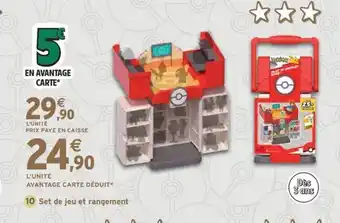 Intermarché Express Set de jeu et rangement offre