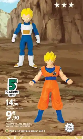 Intermarché Express Pack de 2 figurines Dragon Ball Z offre