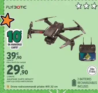Intermarché Express Drone radiocommandé pliable Wifi offre