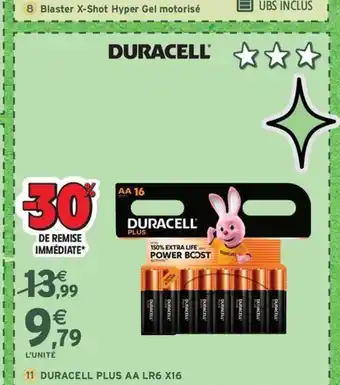 Intermarché Express DURACELL Plus aa lr6 x16 offre