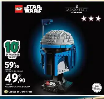 Intermarché Express LEGO STAR WARS Casque de Jango Fett offre
