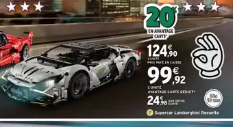 Intermarché Express Supercar Lamborghini Revuelto offre