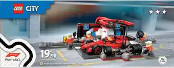 Intermarché Express LEGO CITY Arrêt au stand de F1 avec voiture Ferrari offre