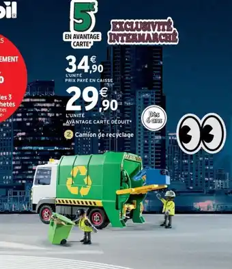 Intermarché Express Camion de recyclage offre