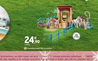 Intermarché Express Cavalières avec box et poneys offre