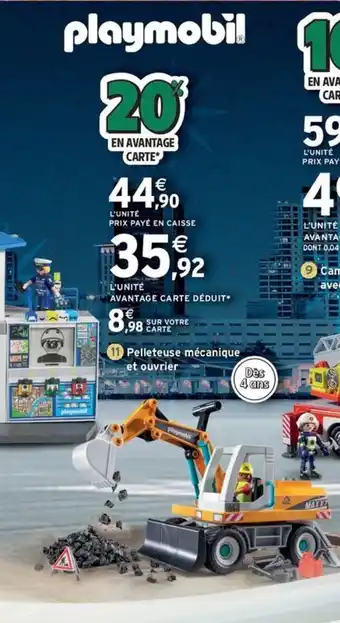 Intermarché Express Pelleteuse mécanique et ouvrier offre