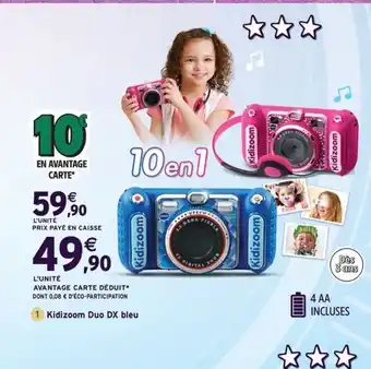 Intermarché Express KIDIZOOM Duo DX bleu offre