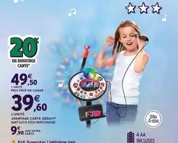 Intermarché Express Kidi Superstar Lightshow noir offre