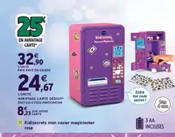 Intermarché Express Kidisecrets mon casier magiclocker offre