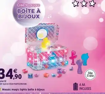 Intermarché Express Mosaic magic lights boîte à bijoux offre