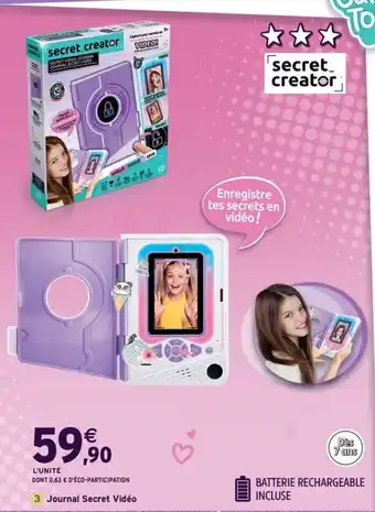 Intermarché Express Journal Secret Vidéo offre