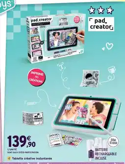 Intermarché Express 4 Tablette créative instantanée offre