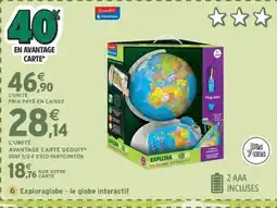 Intermarché Express Exploraglobe - le globe interactif offre