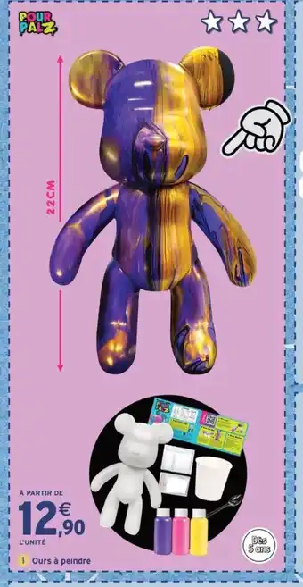 Intermarché Express POUR PALZ Ours à peindre offre